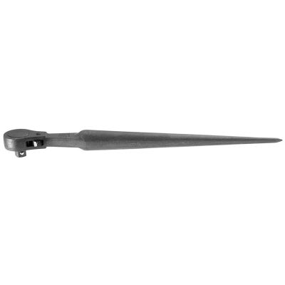 KLE3238 image(0) - Klein Tools 1/2-Inch Ratcheting Construction Wrench, 15-Inch