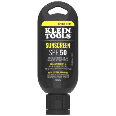 KLESPF50LOT15 image(0) - Klein Tools Sunscreen Lotion, Broad Spectrum SPF 50, 12-Pack