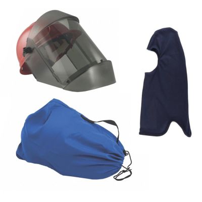 OBRTCG12KIT image(0) - OBERON Face Shield Kit - Arc Flash - 12 Cal TCG -Comes with hard cap, 12 calorie face shield, balaclava, and storage bag