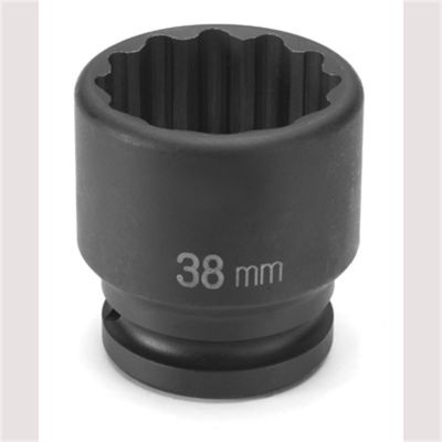 GRE3138M image(0) - Grey Pneumatic 3/4" Drive x 38mm Standard - 12 Point Socket