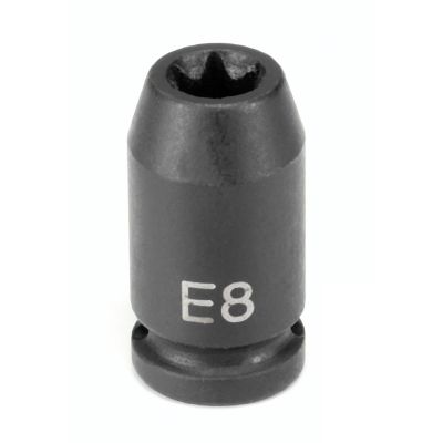 GRE912ET image(0) - Grey Pneumatic 1/4" Drive x E12 External Star Impact Socket