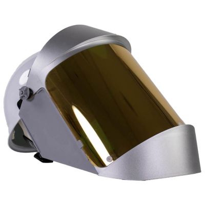 OBR2156AFC500 image(0) - OBERON Face Shield & Hard Cap - Heat Reflective - Window: Dark Green Gold Anti-Fog  - With Lower Crown and Shield Extender
