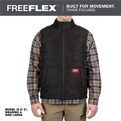 MLWM350B-L image(0) - Milwaukee Tool FREEFLEX Lightweight Insulated Vest Black L