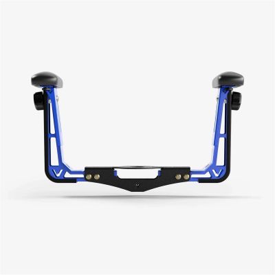 VYPAAA-B-BL-QHACM image(0) - Vyper Industrial RSM/ESM Armrest Attachment - Black Cushion ; Blue Supports; QH/ACME