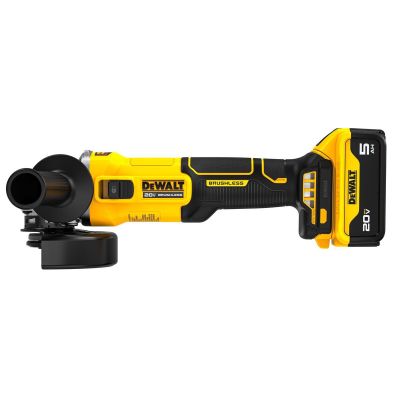 DWTDCG407P1 image(0) - DeWalt 20V MAX* Brushless Cordless 4-1/2-in. Slide-Switch Grinder Kit