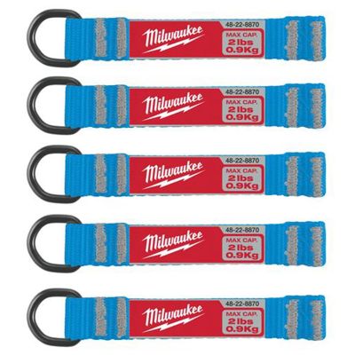 MLW48-22-8870 image(1) - Milwaukee Tool 5pc 2lb D-Ring Web Attachment
