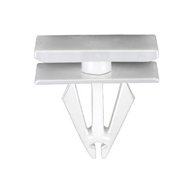 AVC22099 image(0) - AUVECO 22099 Wheel Opening and Rocker Molding Clip, (12 x 20 mm Top and Bottom) Head, Nylon, White