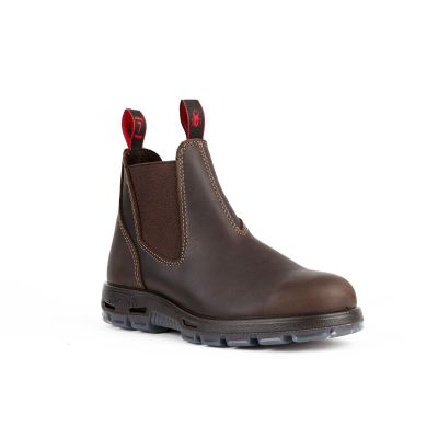 RDBUNPU15 image(0) - Redback Boots USA Great Barrier Aquapel Brown Slip On XL  (15UK/16US)