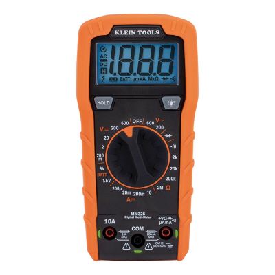 KLEMM325 image(0) - Klein Tools Digital Multimeter, Manual-Ranging, 600V
