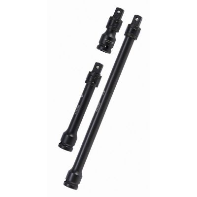KDT84951N image(0) - GearWrench 3 Piece 1/2 Inch Drive Locking Impact Extension Set 3 Inch, 6 Inch & 12 Inch