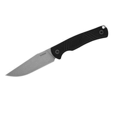 KER1089 image(0) - Kershaw Pack Mule Fixed Blade Clip Point Field Knife with G10 Handle and Kydex Sheath - Black
