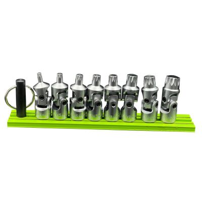 VIMUJXZN100 image(0) - VIM Tools Universal Joint XZN Triple Square Driver Set, 8-pcs, 1/4-inch sq drive