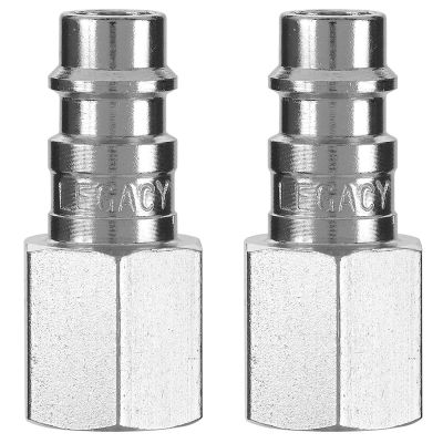 LEGA53430FZ-2PK image(0) - Legacy Manufacturing Flexzilla Pro High Flow Plug, 1/4" Body, 1/4" FNPT, 2-Pack