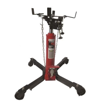 INT3052 image(0) - American Forge & Foundry Transmission Jack - Hydraulic - Telescopic - Two Stage - 1,100 Lbs. Capacity - 37" Min H to 78" High H - Manual Foot Pedal - Double Pump Quick Lift