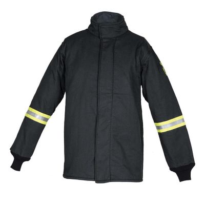 OBRTCG100-CT-S image(0) - OBERON Coat - Arc Flash - 100 Cal TCG - Color: Black - Size: Small