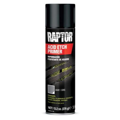 UPO5023 image(0) - U Pol Products RAPTOR UP5023 1K Acid Etch Primer, 13.2 oz Aerosol Can, Gray, Liquid, 48.4 sq-ft Coverage