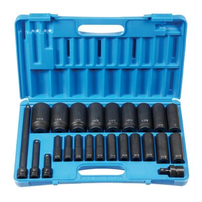 GRE1324D image(0) - Grey Pneumatic 1/2" Drive 24 Piece Deep Set