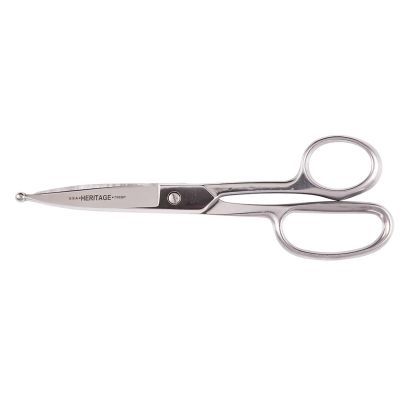 KLEG758BP image(0) - Klein Tools Straight Stainless Trimmer w/Ball Point, 8-Inch