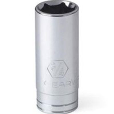 KDT80123 image(1) - GearWrench 1/4 Inch Drive 6 Point Deep SAE Socket 1/2 Inch