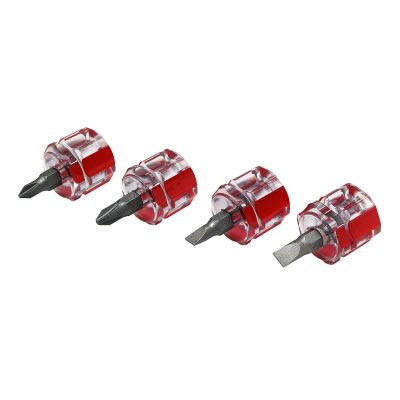 WLMW80004 image(0) - Wilmar Corp. / Performance Tool 4 Piece Mini Stubby Screwdriver Set