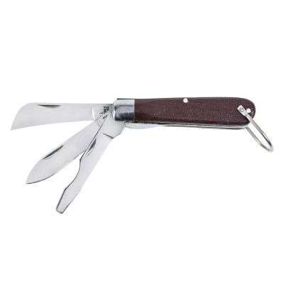 KLE1550-6 image(0) - Klein Tools 3 Blade Pocket Knife with Screwdriver