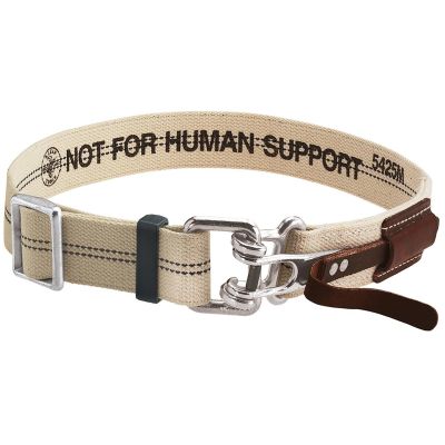 KLE5426M image(0) - Klein Tools Padded Leather Quick-Release Belt, Medium