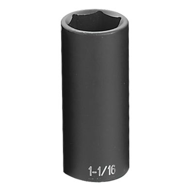 GRE2034D image(0) - Grey Pneumatic 1/2" Drive x 1-1/16" Deep Socket