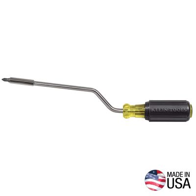 KLE67100 image(0) - Klein Tools Multi-Bit Screwdriver, 2-in-1 Rapi-Drive Phillips and Slotted Bits