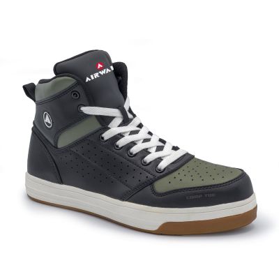 FSIAW6453-13W image(0) - Airwalk AIRWALK - ARENA MID Series - Men's Mid Top Shoe - CT|EH|SR - Black/Olive - Size: 13W