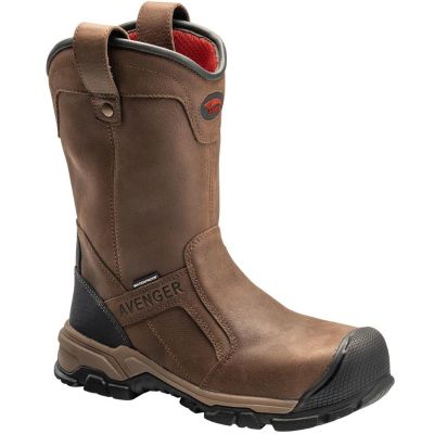 FSIA7830-6.5W image(0) - Avenger Work Boots Avenger Work Boots - Ripsaw Wellington Series - Men's Boots - Aluminum Toe - IC|EH|SR|PR - Brown/Black - Size: 6'5W