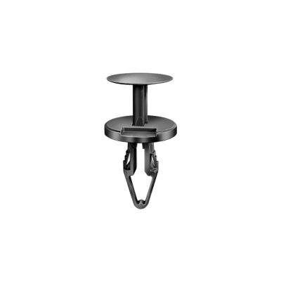 AVC20880 image(0) - AUVECO 20880 Push-Type with Closed End Front Brake Caliper Cooling Duct Retainer, 18 mm Dia Head, Nylon, Black