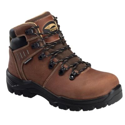 FSIA7451-5.5M image(0) - Avenger Work Boots Avenger Work Boots - Foundation Series - Women's Boots - Carbon Nano-Fiber Toe - IC|EH|SR|PR - Brown/Black -Size: 5'5M