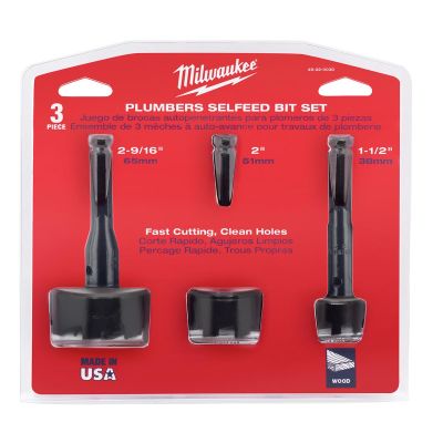 MLW49-22-0030 image(0) - Plumbers' Selfeed Bit Kit (3 PC)