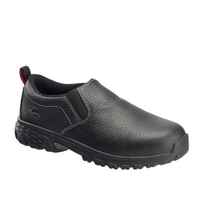 FSIA7001-6W image(0) - Avenger Work Boots Avenger Work Boots - Flight Series - Men's Low Top Slip-On Shoes - Aluminum Toe - IC|SD|SR - Black/Black - Size: 6W
