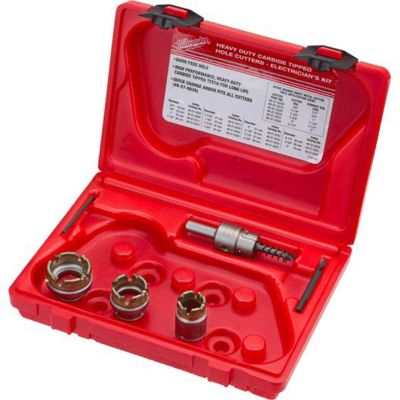 MLW49-22-8300 image(0) - Milwaukee Tool KIT CARBIDE CUTTER PLATE 5 PC CONTRACTORS