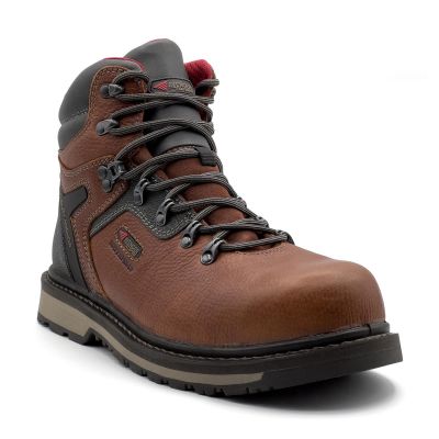 FSIA8815-17D image(0) - AVENGER Work Boots Blacksmith - Men's Boot - AT|EH|SR|WP|B&W - Brown / Black - Size: 17 - D - (Regular)