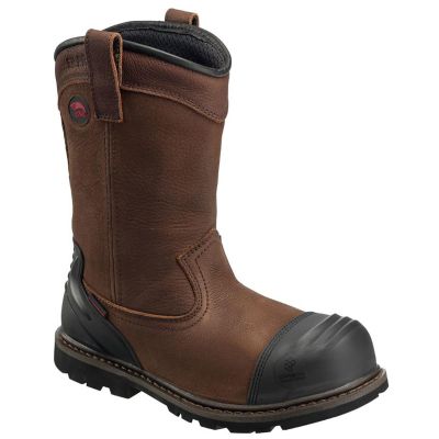 FSIA7876-16M image(0) - Avenger Work Boots Avenger Work Boots - Hammer Wellington Series - Men's Boots - Carbon Nano-Fiber Toe - IC|EH|SR|PR - Brown/Black - Size: 16M