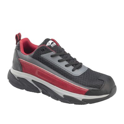 FSIA650-10W image(0) - Avenger Work Boots - Electra Series - Men's Low Top Athletic Shoe - Aluminum Toe - AT | SD | SR - Black | Red - Size: 10W
