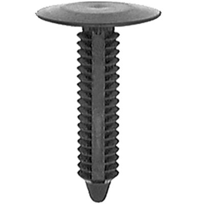 AVC20366 image(0) - AUVECO 20366 Single Head Type 1 Fender Liner and Mud Flap Retainer, 22 mm Dia Bottom Head, Nylon, Black
