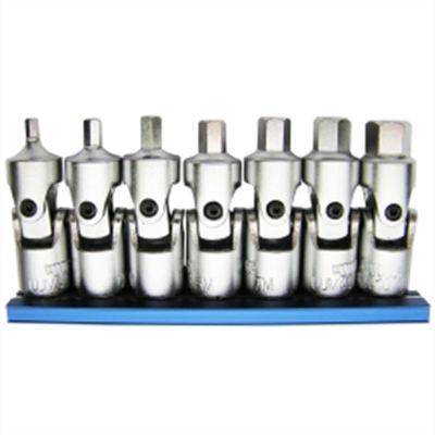 VIMUJM400 image(0) - VIM TOOLS VIM Tools 7-Piece Universal Joint Metric Hex Driver Set, 3 mm - 10mm