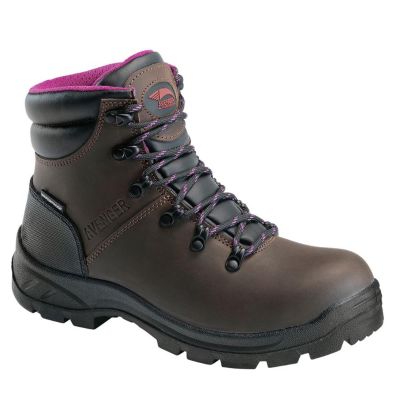 FSIA8125-6.5M image(0) - Avenger Work Boots Avenger Work Boots - Builder Series - Women's Boots - Steel Toe - IC|EH|SR - Brown/Black - Size: 6'5M