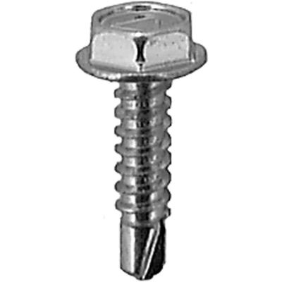 AVC9615 image(0) - AUVECO 9615 Hex Washer Head Teks Point Tapping Screw, #10 Screw x 3/4 in L, Zinc