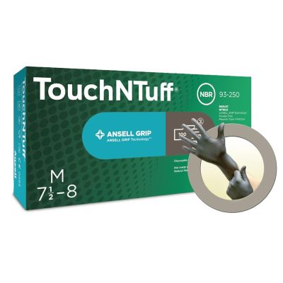 ASL93250080 image(0) - GLOVE TOUCHNTUFF 93-250 DISPOSABLE NITRILE SZ M 100PK