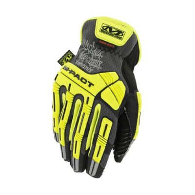 MECSMC-C91-008 image(0) - Mechanix Wear Hi-Viz M-Pact Open Cuff E5 Gloves Small
