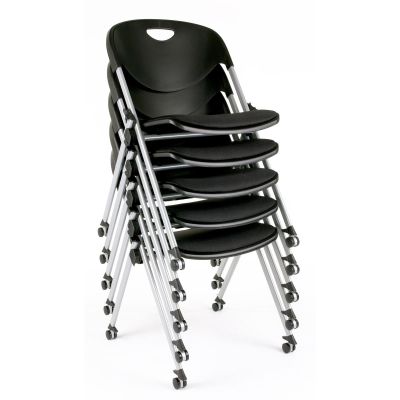 LDS1010471 image(0) - ShopSol Stack, Nest, Gang Folding Chair - Plastic Seat