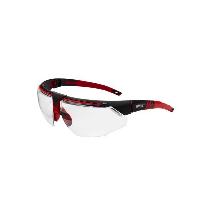 UVXS2860HS image(0) - Uvex Uvex Avatar Glasses Blk/red, Clear Hsaf