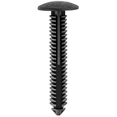 AVC20192 image(0) - AUVECO 20192 Single Head Type 1 Mud Flap Retainer, 11/16 in Dia Bottom Head x 5/16 in Dia Stem, Nylon, Black