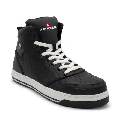 FSIAW6450-10.5M image(0) - Airwalk AIRWALK - ARENA MID Series - Men's Mid Top Shoe - CT|EH|SR - Black/White - Size: 10.5M