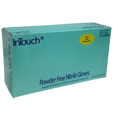 BLGQ311-S image(0) - InTouch Small Blue Nitrile Gloves