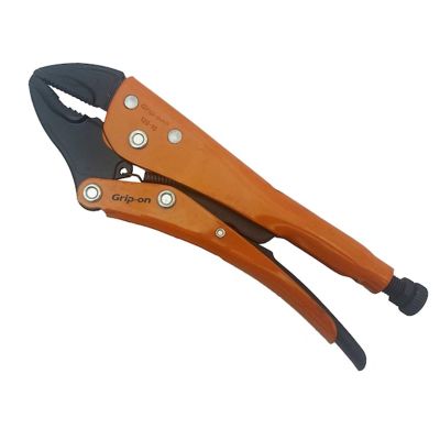 ANGGR12010 image(0) - Anglo American Grip-On 10-Inch Straight and Concave Locking Jaw Pliers- Orange